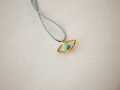 Necklace Gold 750°String Turquoise 