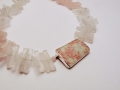 Necklace Silver 925° Porcelain