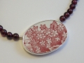 Necklace Silver 925° Porcelain