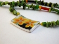 Necklace Silver 925° Porcelain