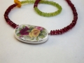 Necklace Silver 925° Porcelain