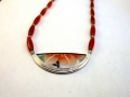 Necklace Silver 925° Porcelain