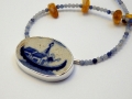 Necklace Silver 925° Porcelain