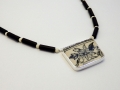 Necklace Silver 925° Porcelain