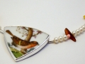 Necklace Silver 925° Porcelain