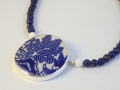 Necklace Silver 925° Porcelain