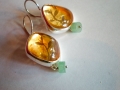 Earings Silver 925° Citrin Amazonite