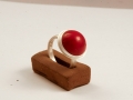Ring Silver 925° Coral 