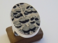 ring Silver 925° Porcelain