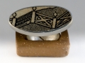 ring Silver 925° Porcelain