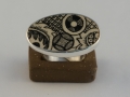 ring Silver 925° Porcelain