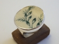 ring Silver 925° Porcelain