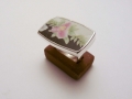 ring Silver 925° Porcelain