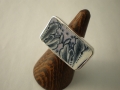 ring Silver 925° Porcelain