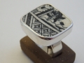 ring Silver 925° Porcelain