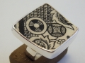 ring Silver 925° Porcelain