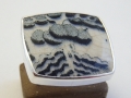 ring Silver 925° Porcelain